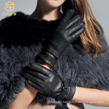 Popular Glove With Genuine leather For lady